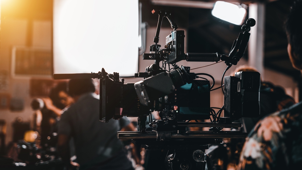 Dallas video production crew on set with cinema camera - Kinter Media