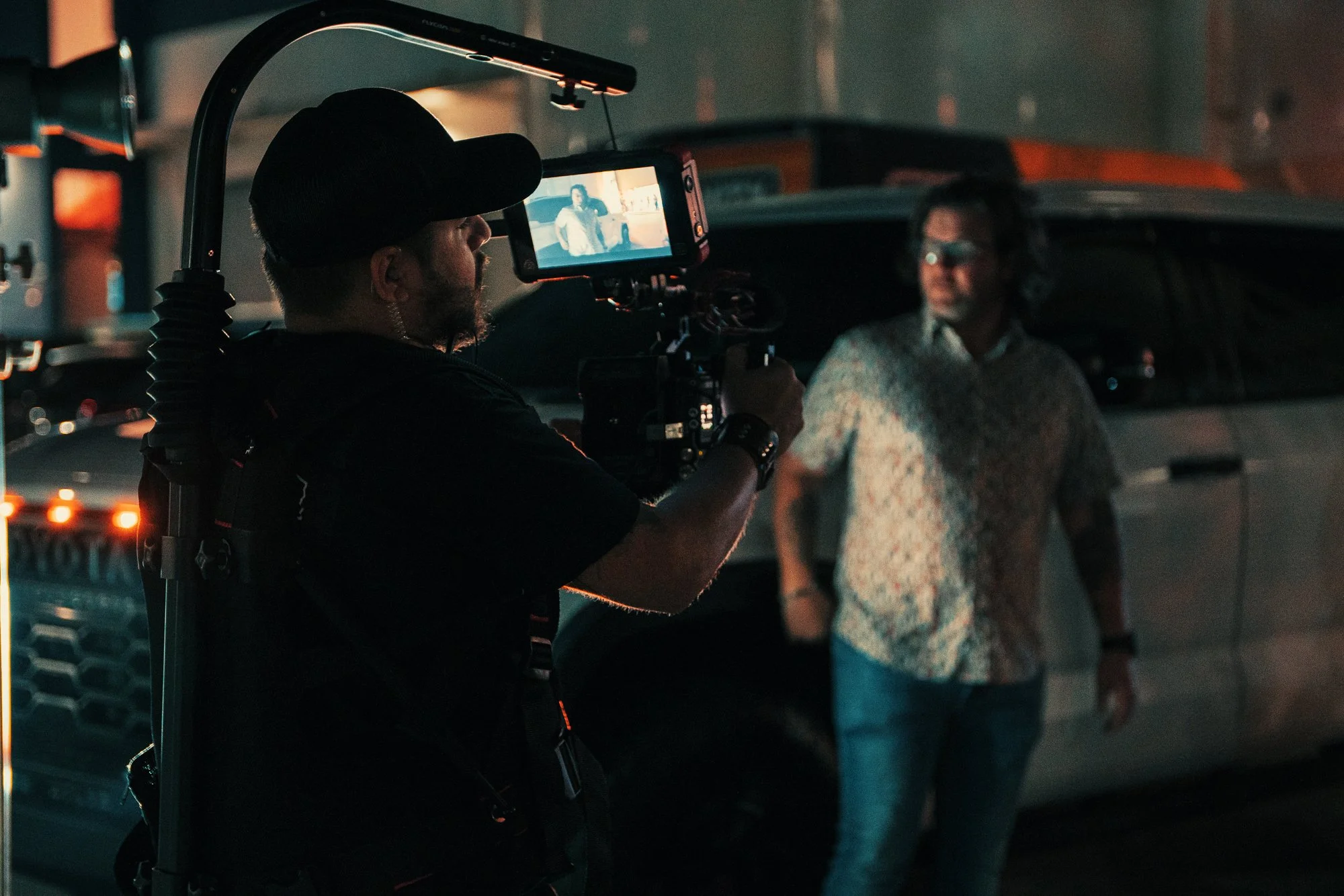 Music video production Dallas TX | Kinter Media director Alex Kinter on set
